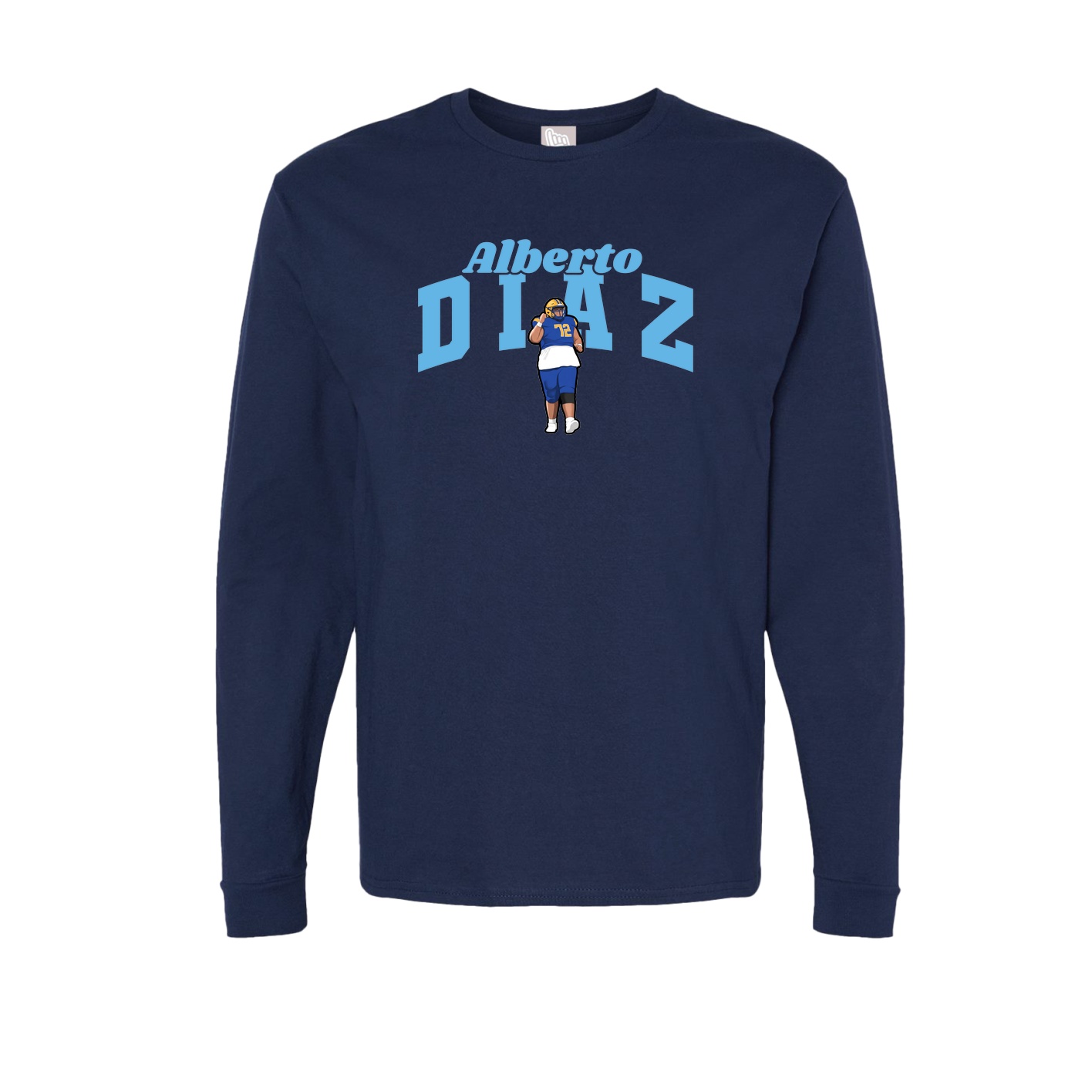 Long Sleeve Tee — Signature Arch in Navy