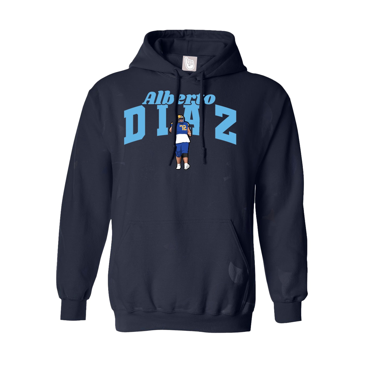 Youth Hoodie — Signature Arch in Navy