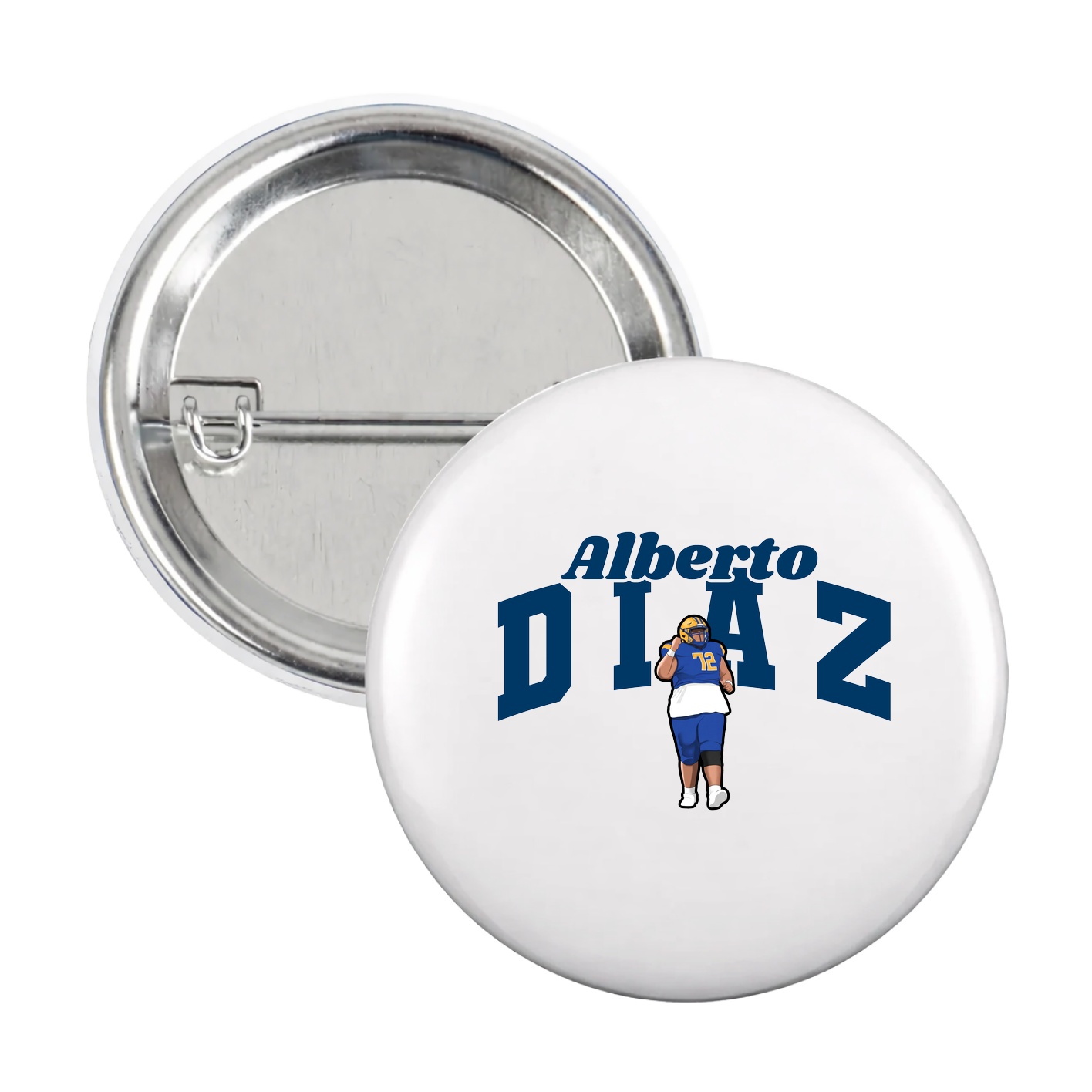 Game Day Button — Signature Arch in White