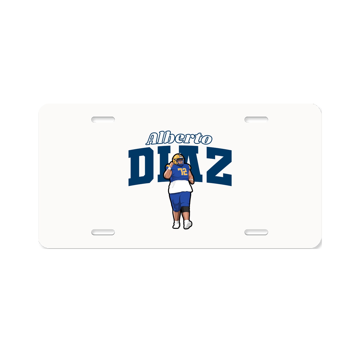 License Plate — Name Arch in Classic