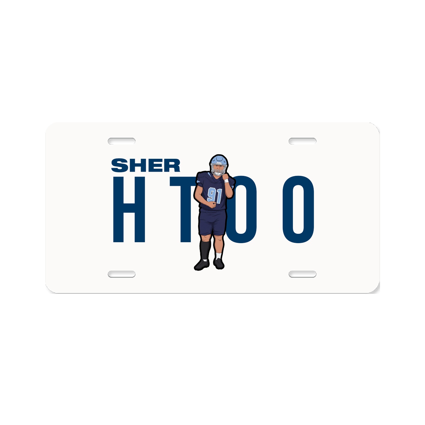 License Plate — Player Name in Classic