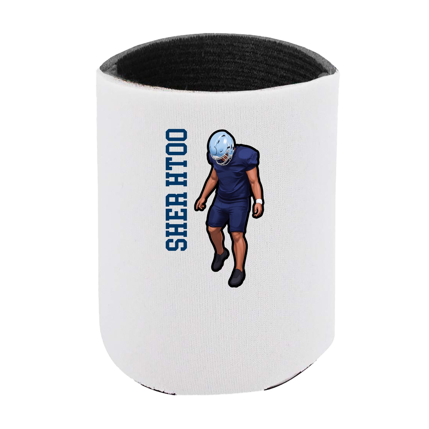 Can Holder — Name Vertical in White