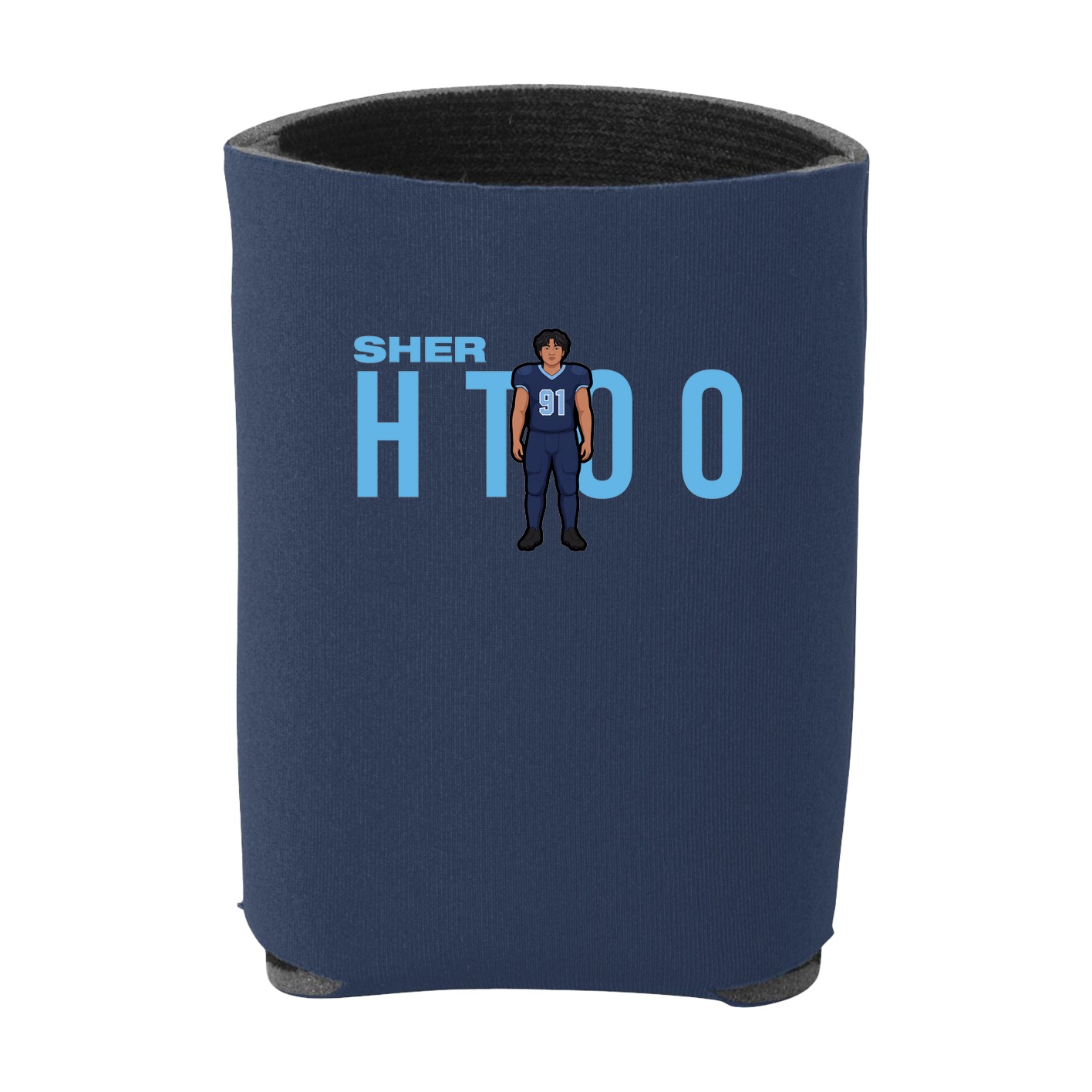 Can Holder — Player Name in Navy