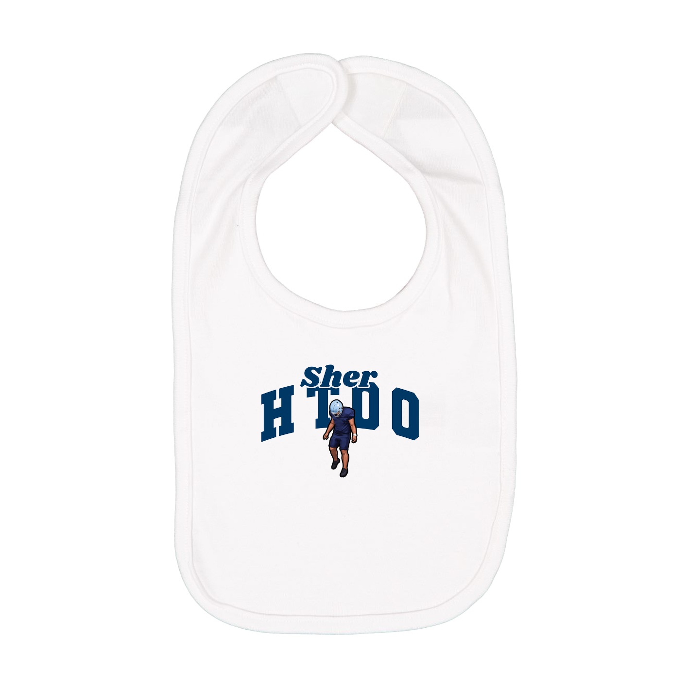 Infant Bib — Signature Arch in White