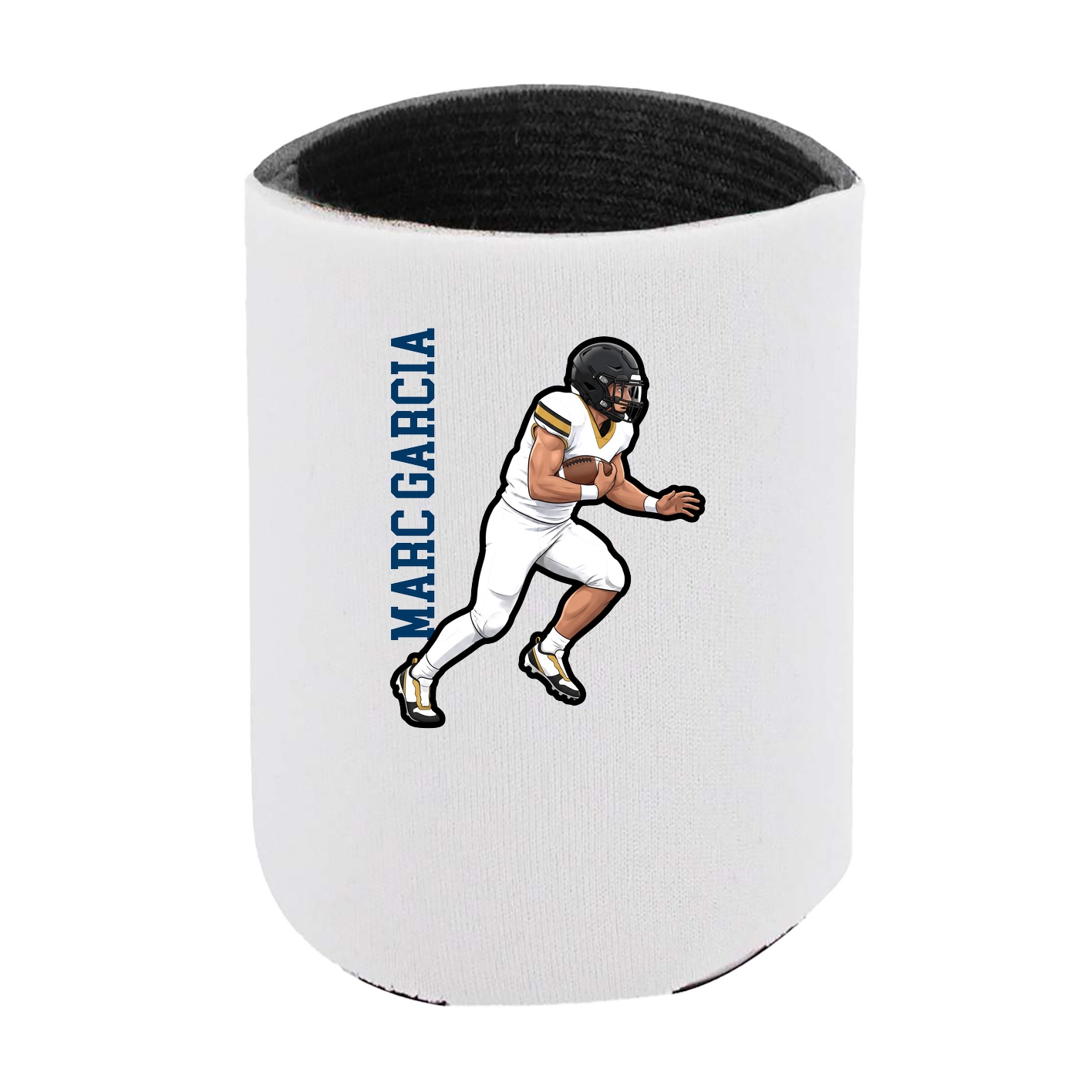 Can Holder — Name Vertical in White