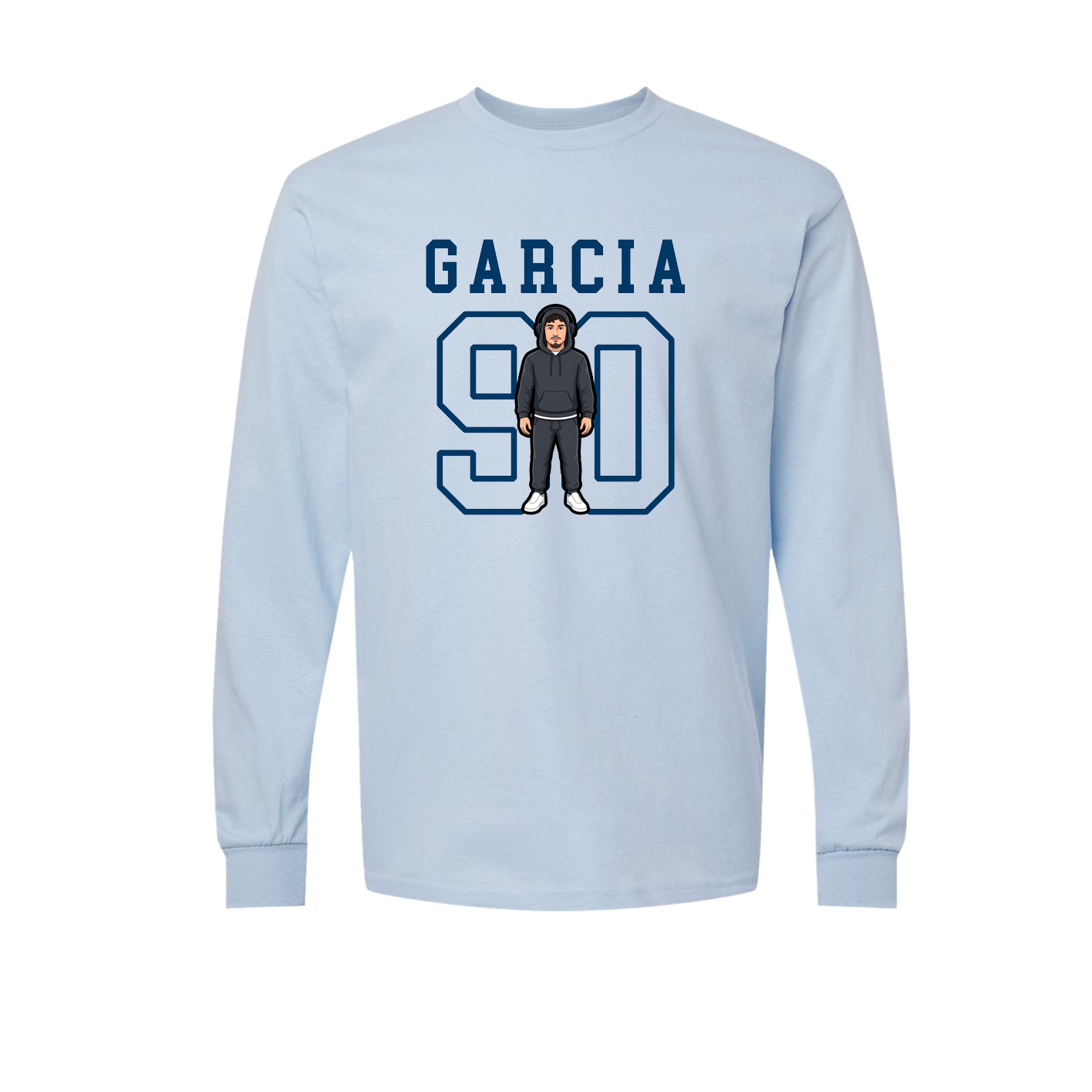 Long Sleeve Tee — Shirsey in Light Blue