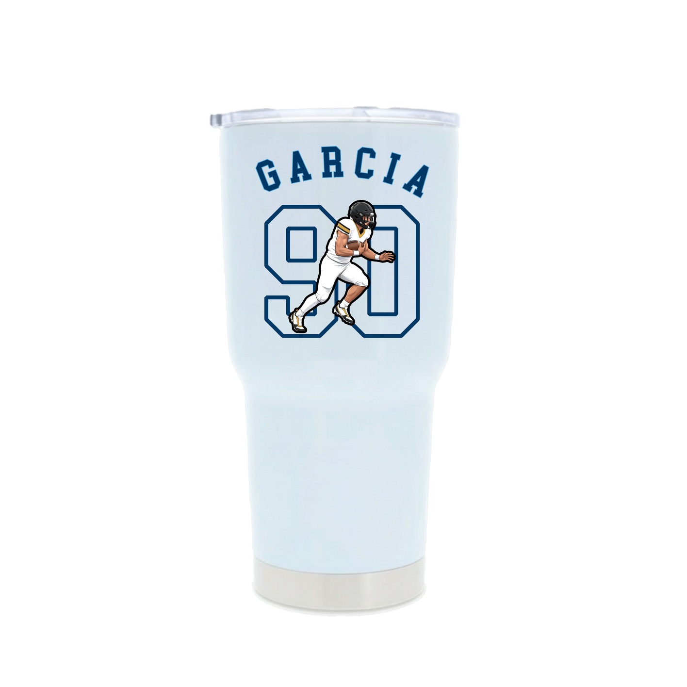 30oz Stainless Steel Tumbler — Shirsey Arch in White