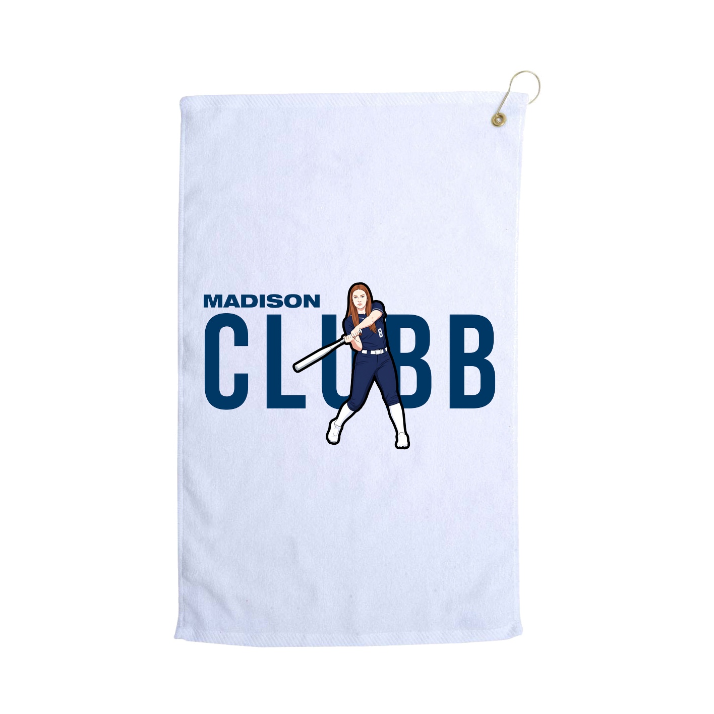 Golf Towel — Player Name in White