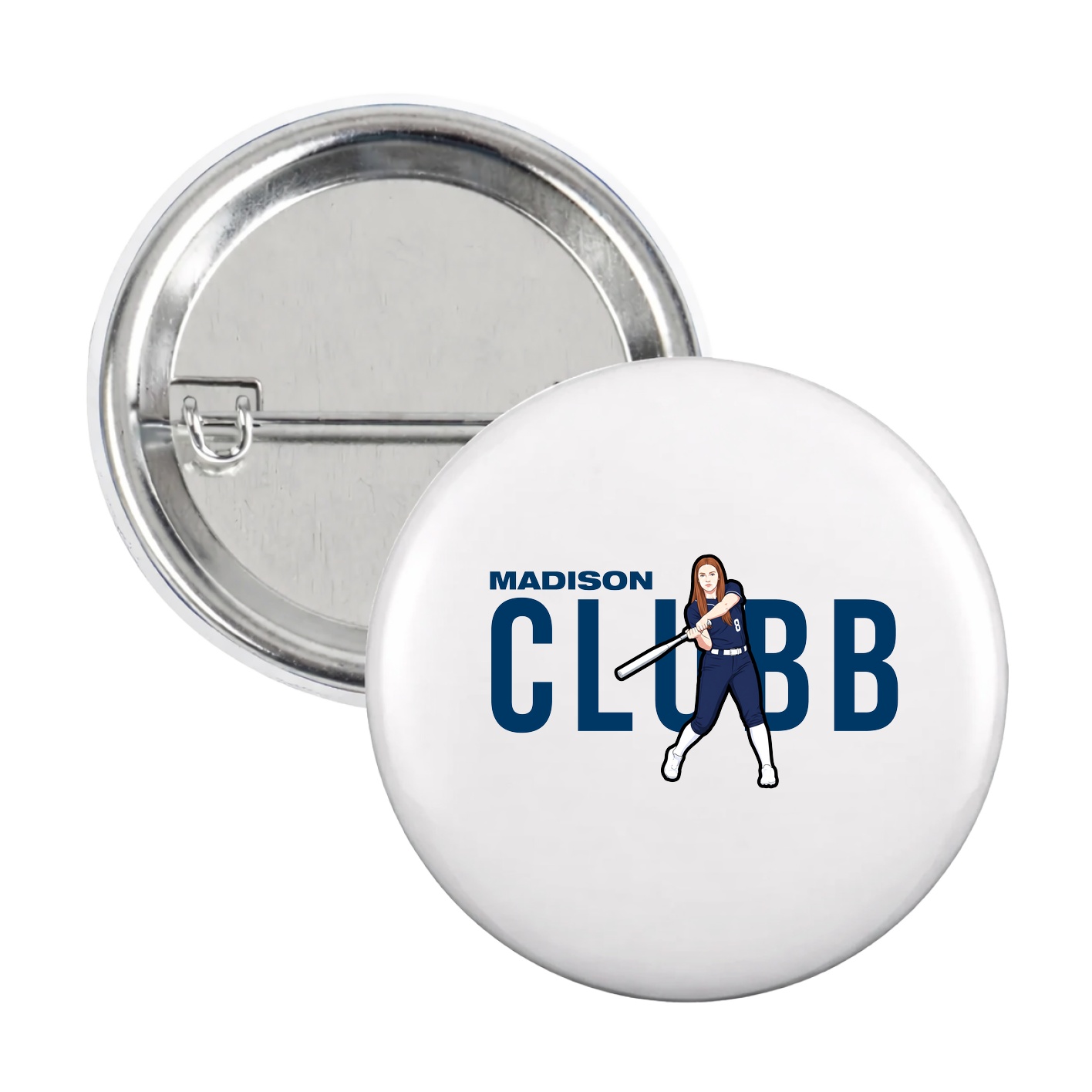 Game Day Button — Player Name in White