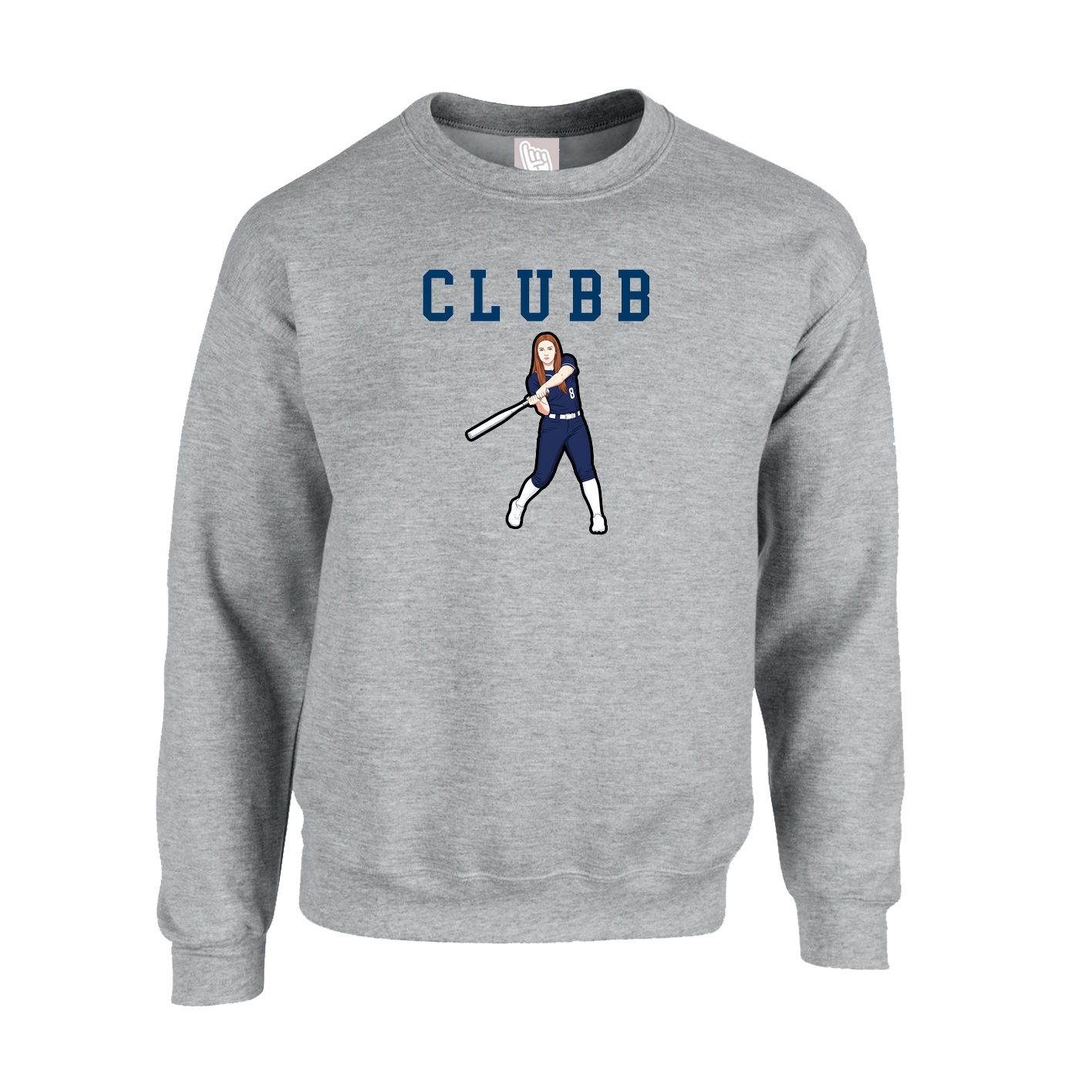 Fleece Crew — Shirsey in Grey