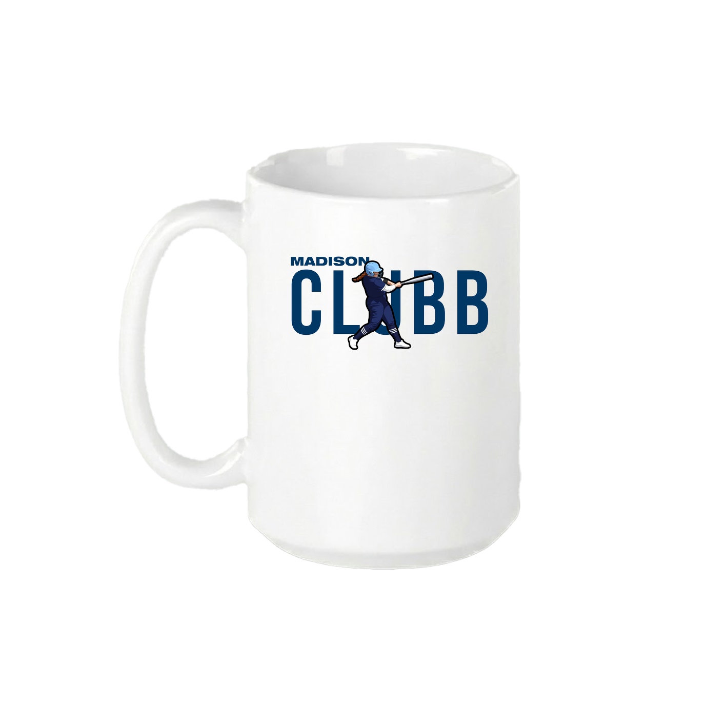 15oz Coffee Mug — Player Name in White