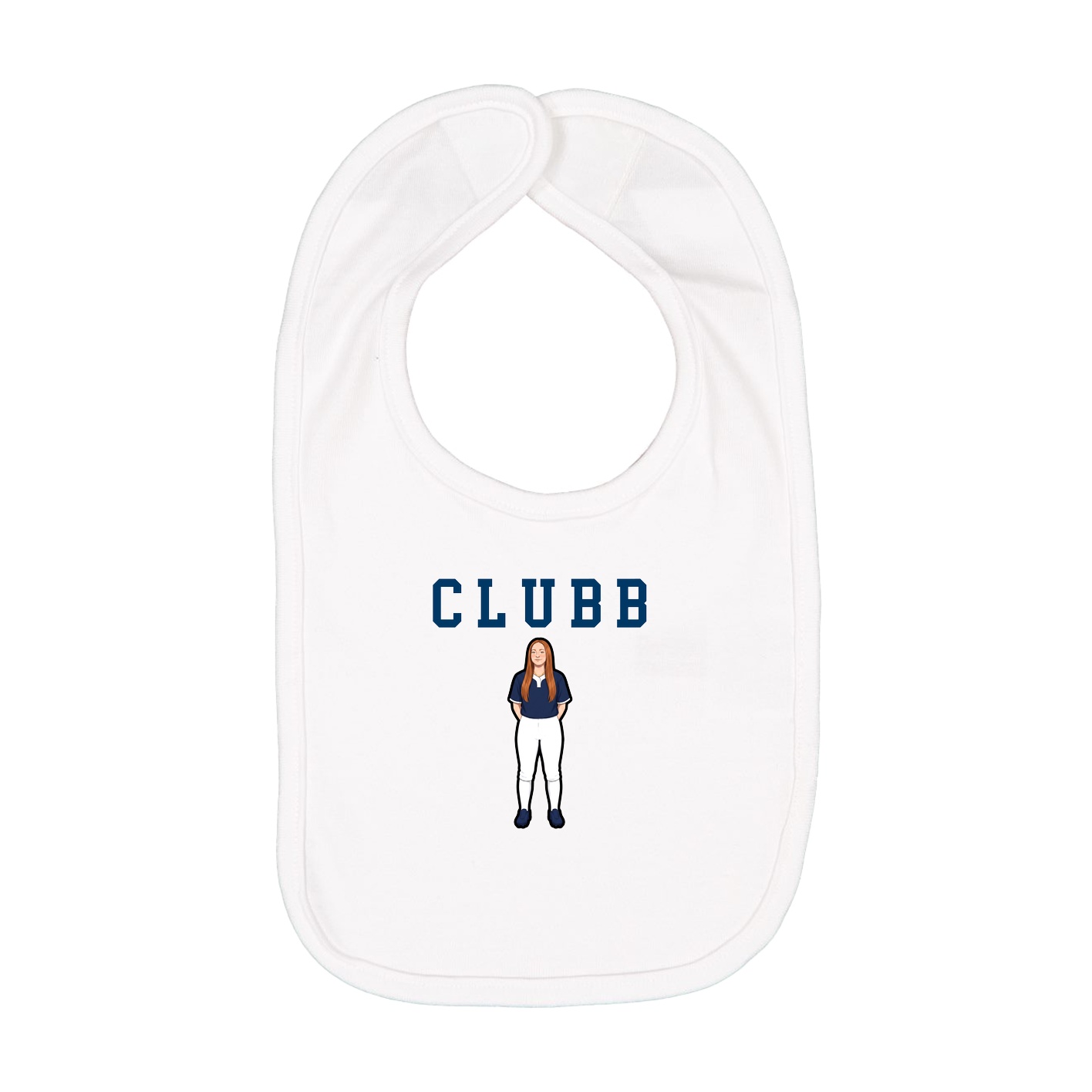 Infant Bib — Shirsey in White