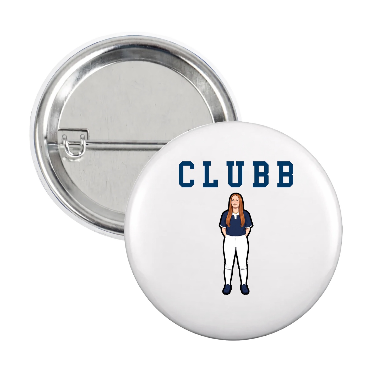 Game Day Button — Shirsey in White