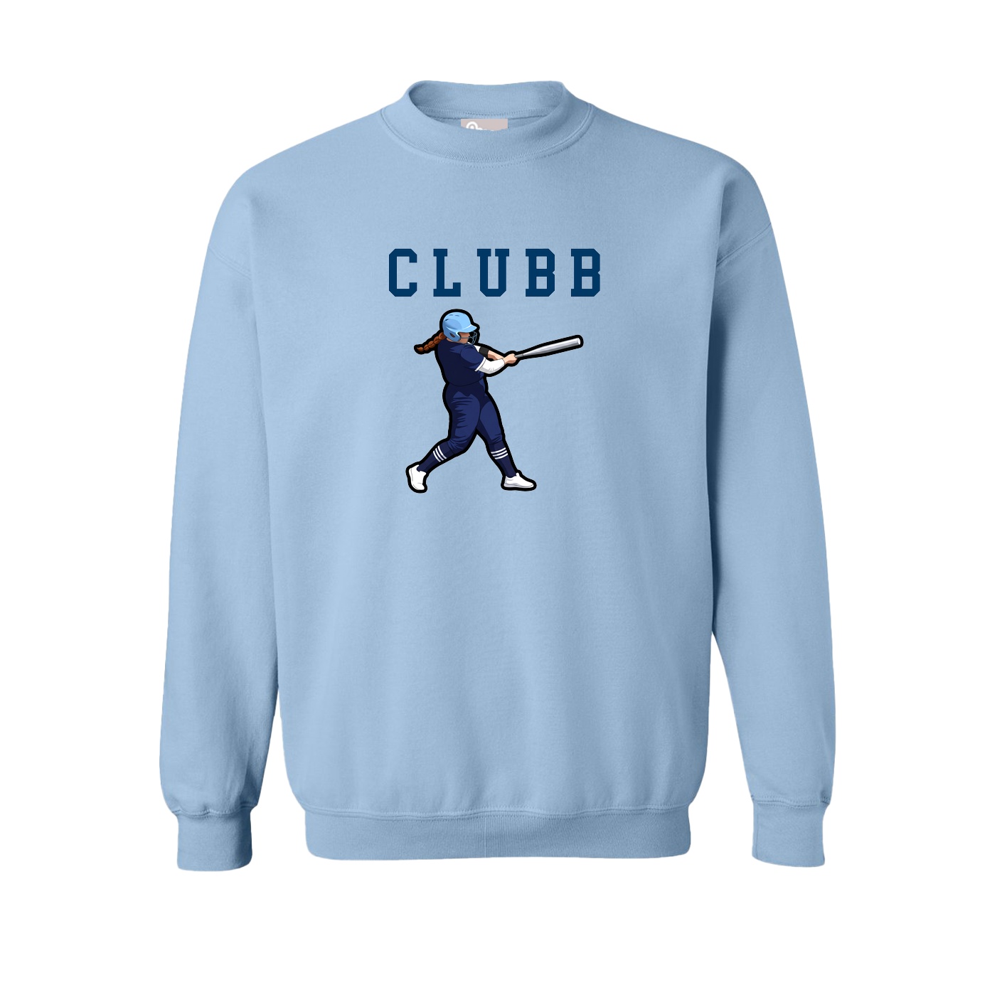 Fleece Crew — Shirsey in Light Blue