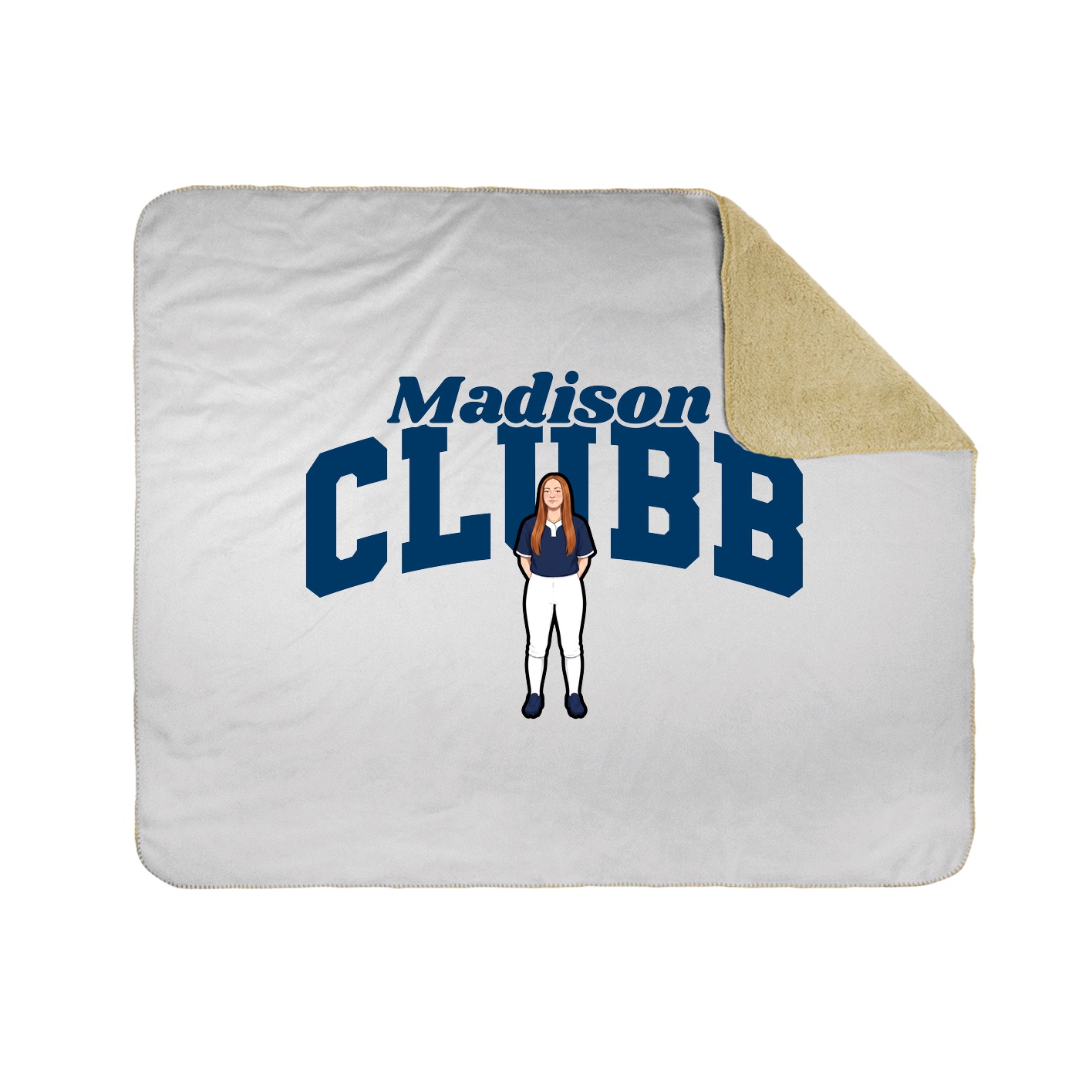 Throw Blanket — Signature Arch in White