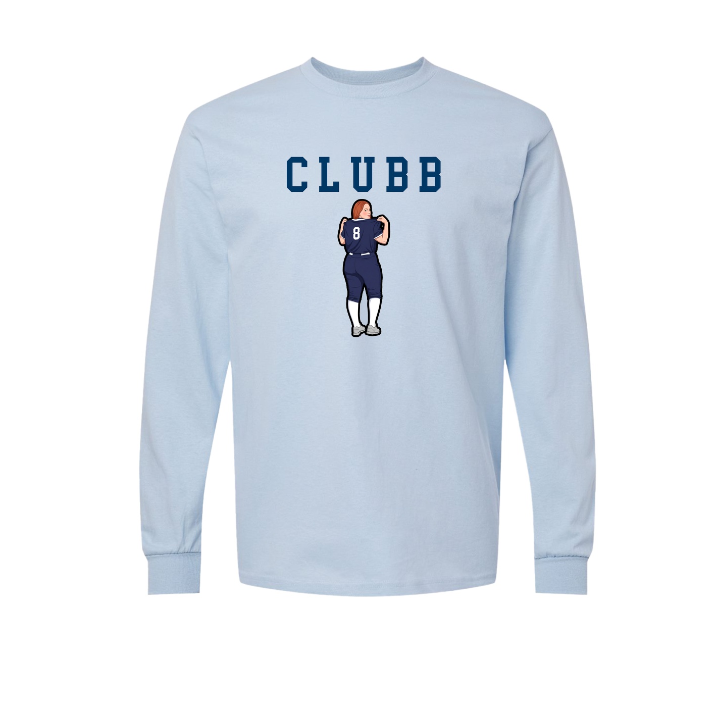 Long Sleeve Tee — Shirsey in Light Blue