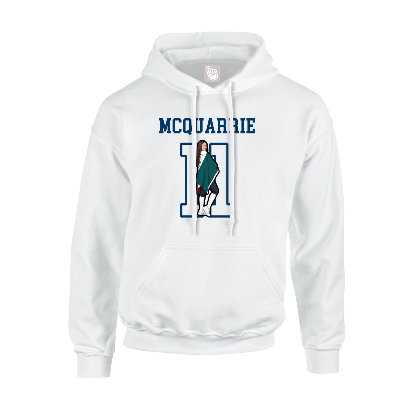 Hoodie — Shirsey in White