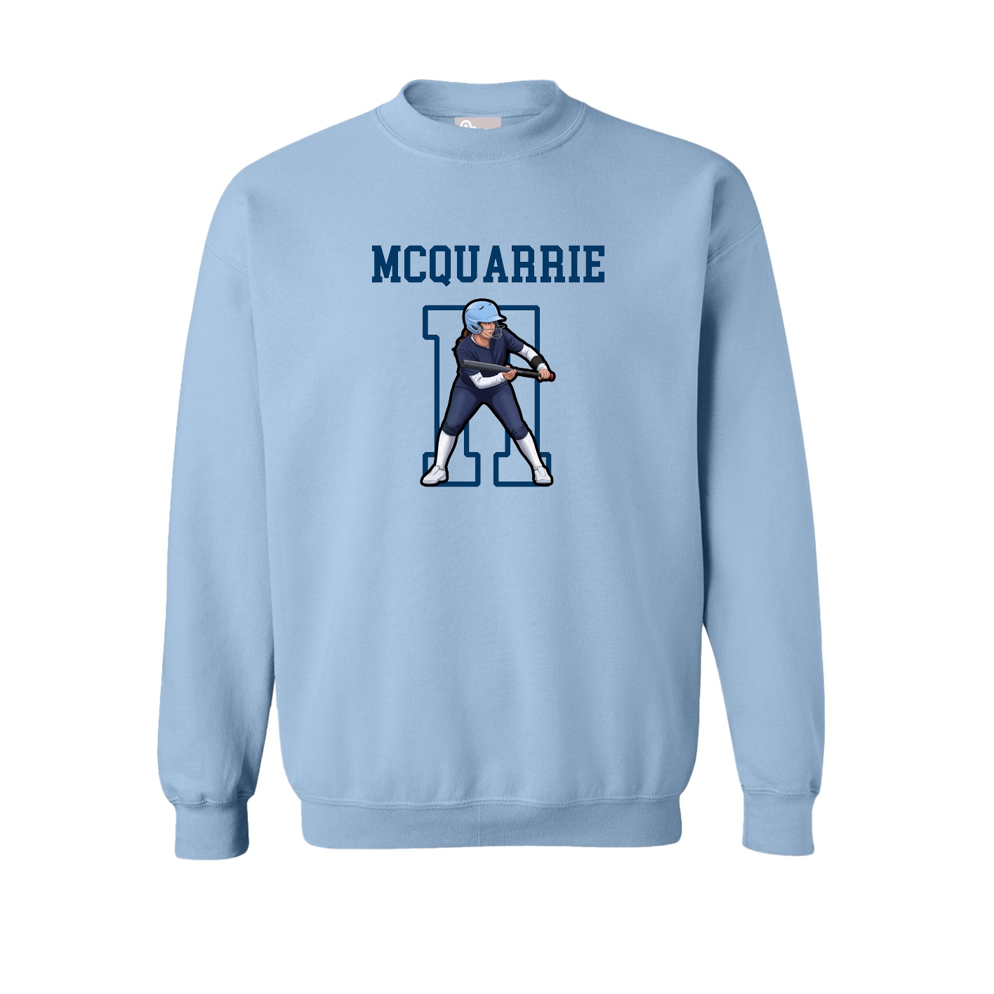 Fleece Crew — Shirsey in Light Blue