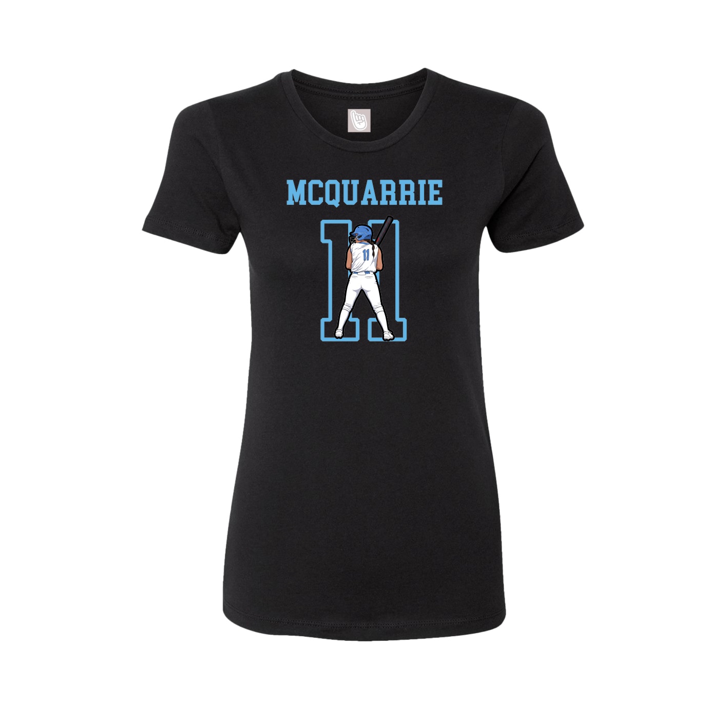 Fitted Women's Tee — Shirsey in Black