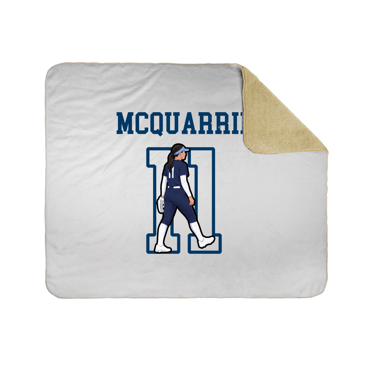 Throw Blanket — Shirsey in White