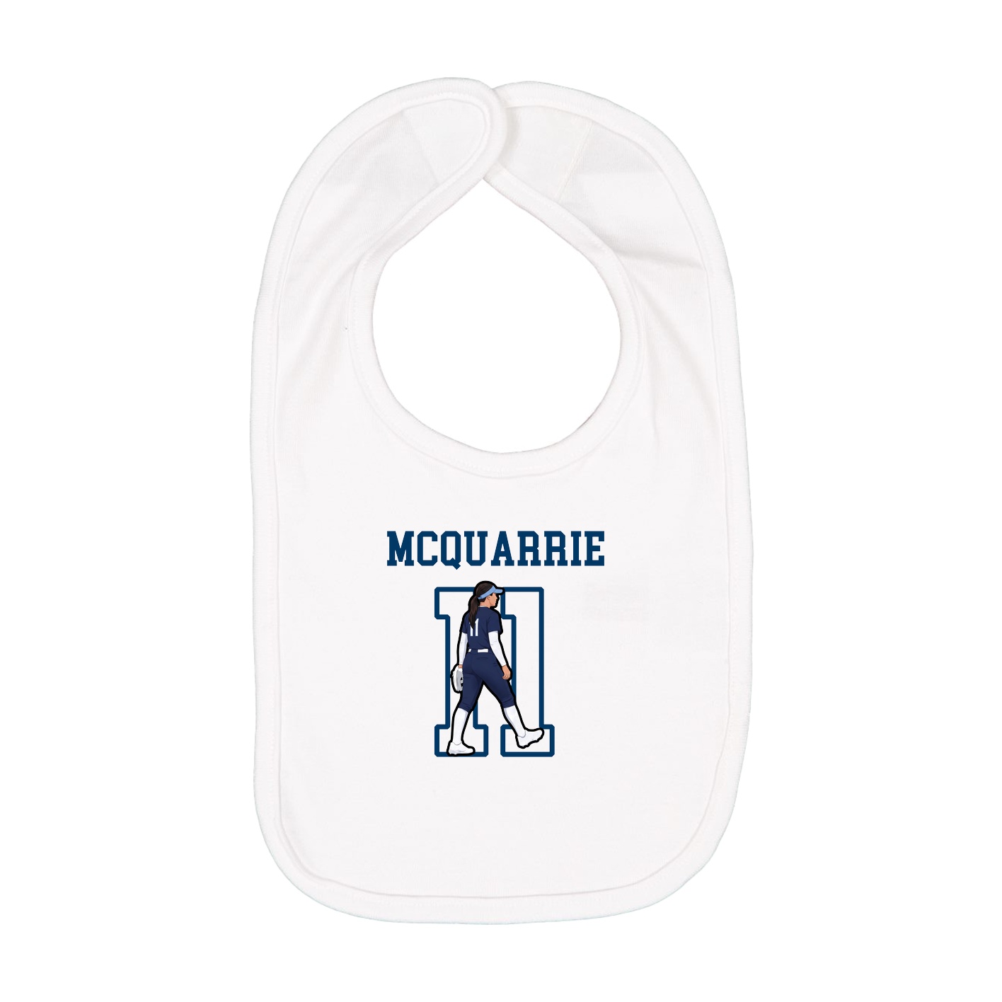 Infant Bib — Shirsey in White