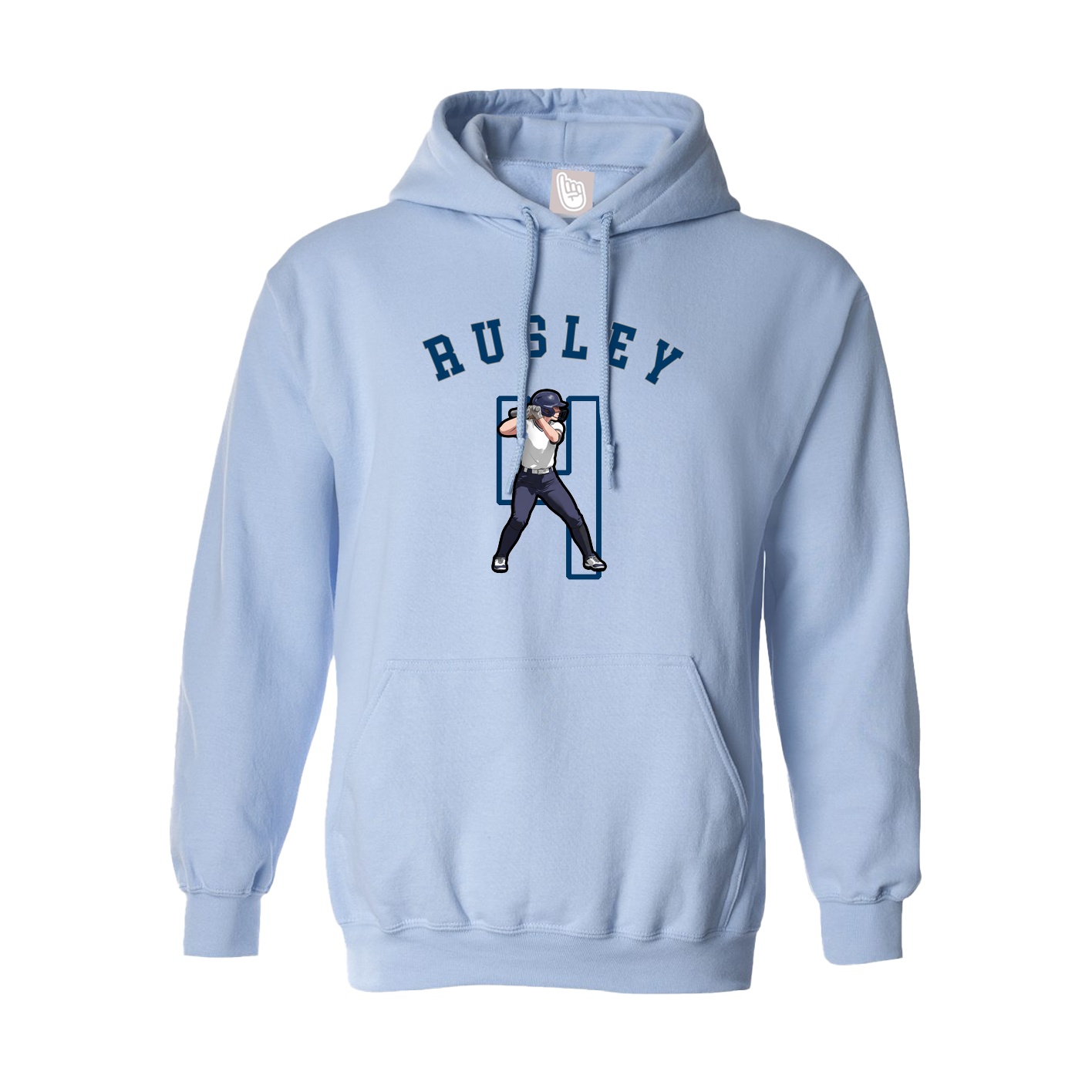Hoodie — Shirsey Arch in Light Blue