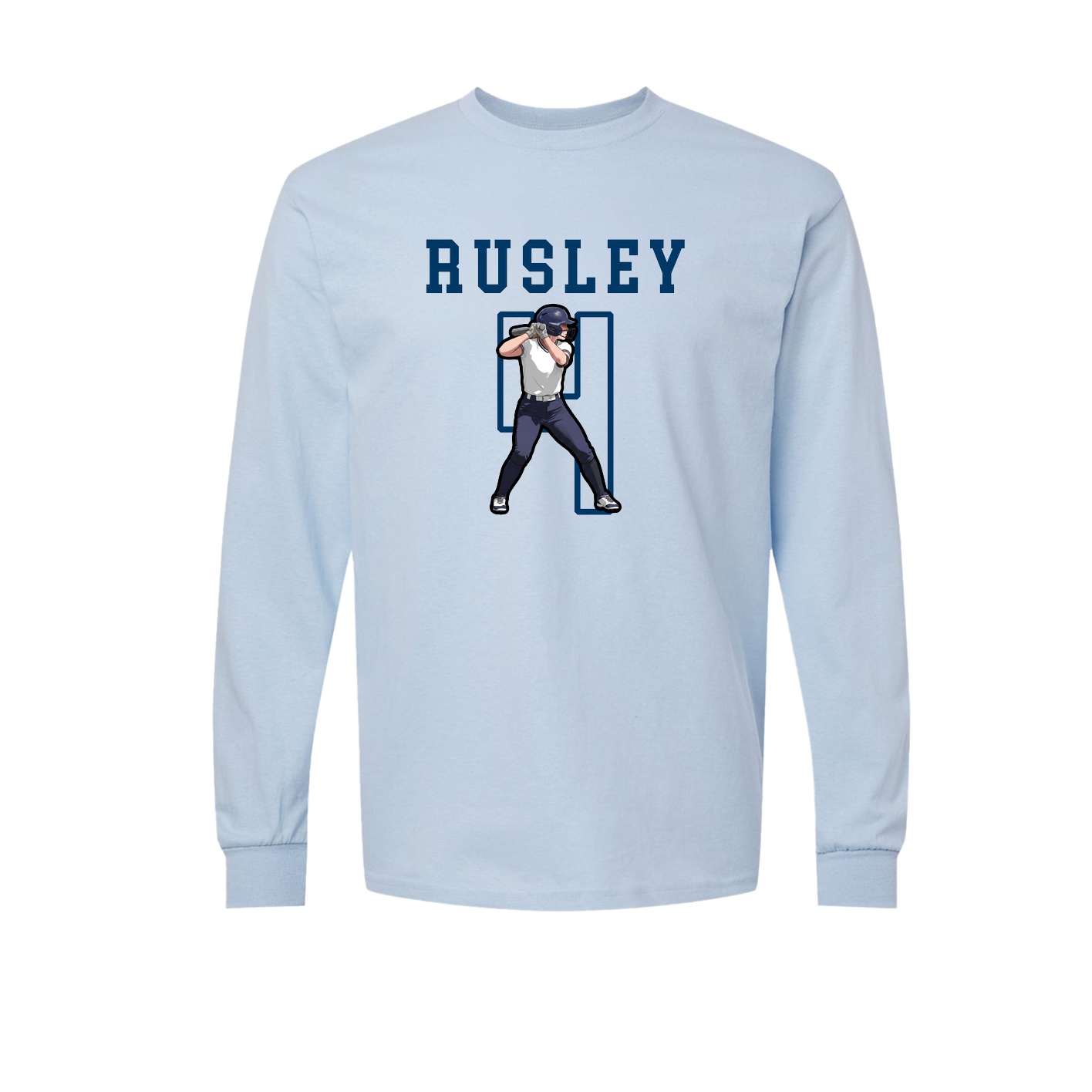 Long Sleeve Tee — Shirsey in Light Blue