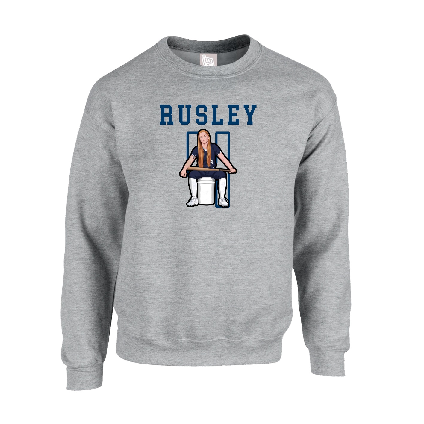 Fleece Crew — Shirsey in Grey