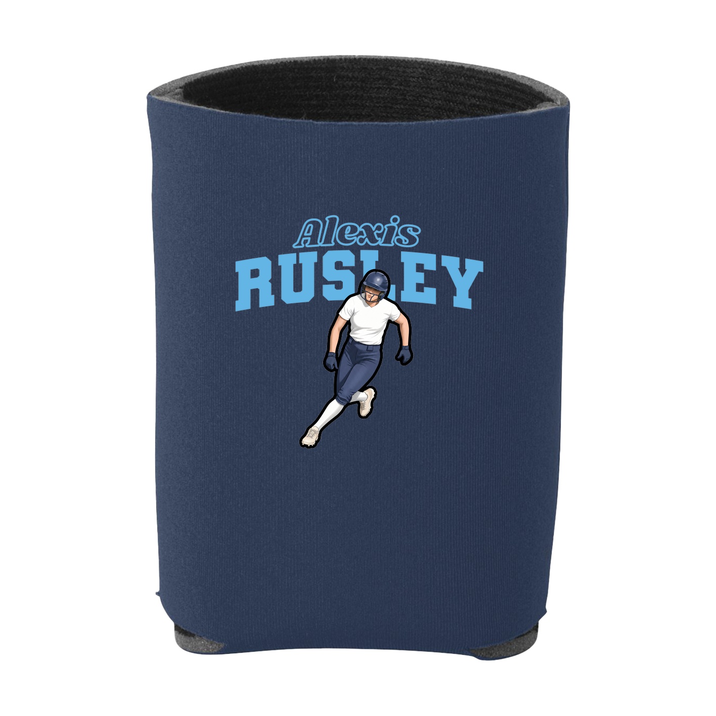 Can Holder — Name Arch in Navy