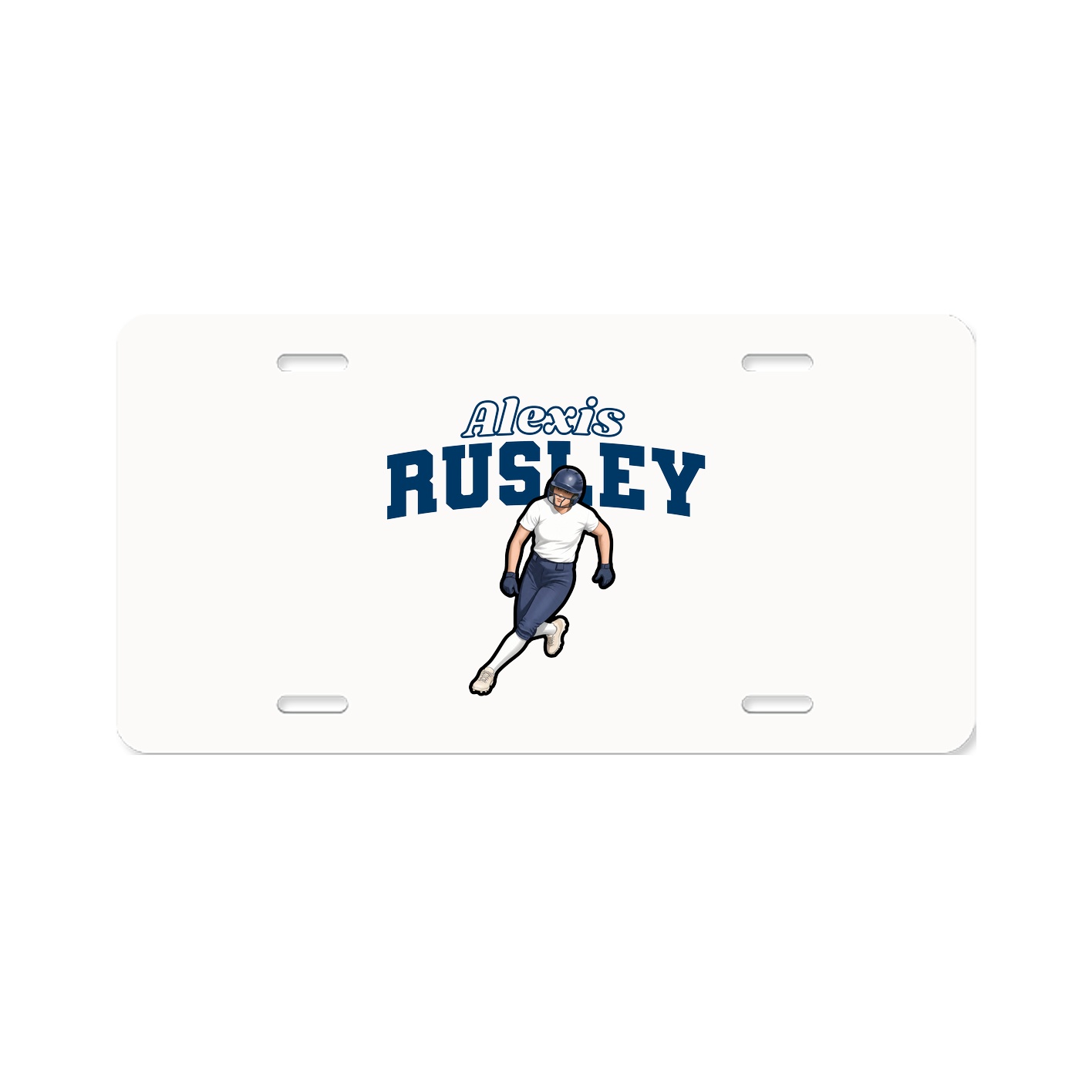 License Plate — Name Arch in Classic