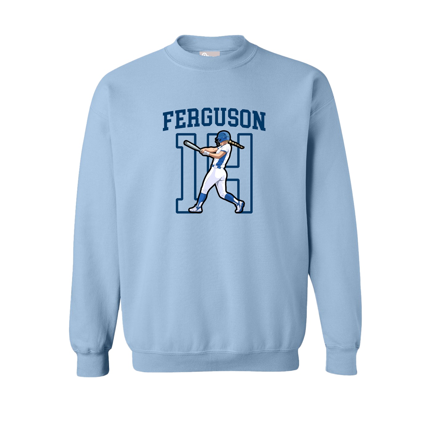 Fleece Crew — Shirsey in Light Blue