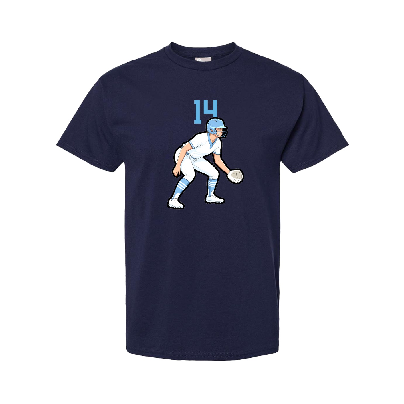 Tee — Number Top in Navy