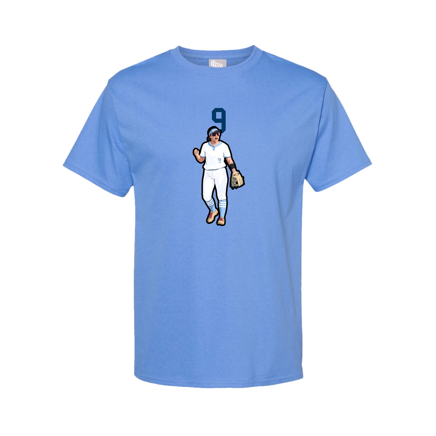 Tee — Number Top in Powder Blue