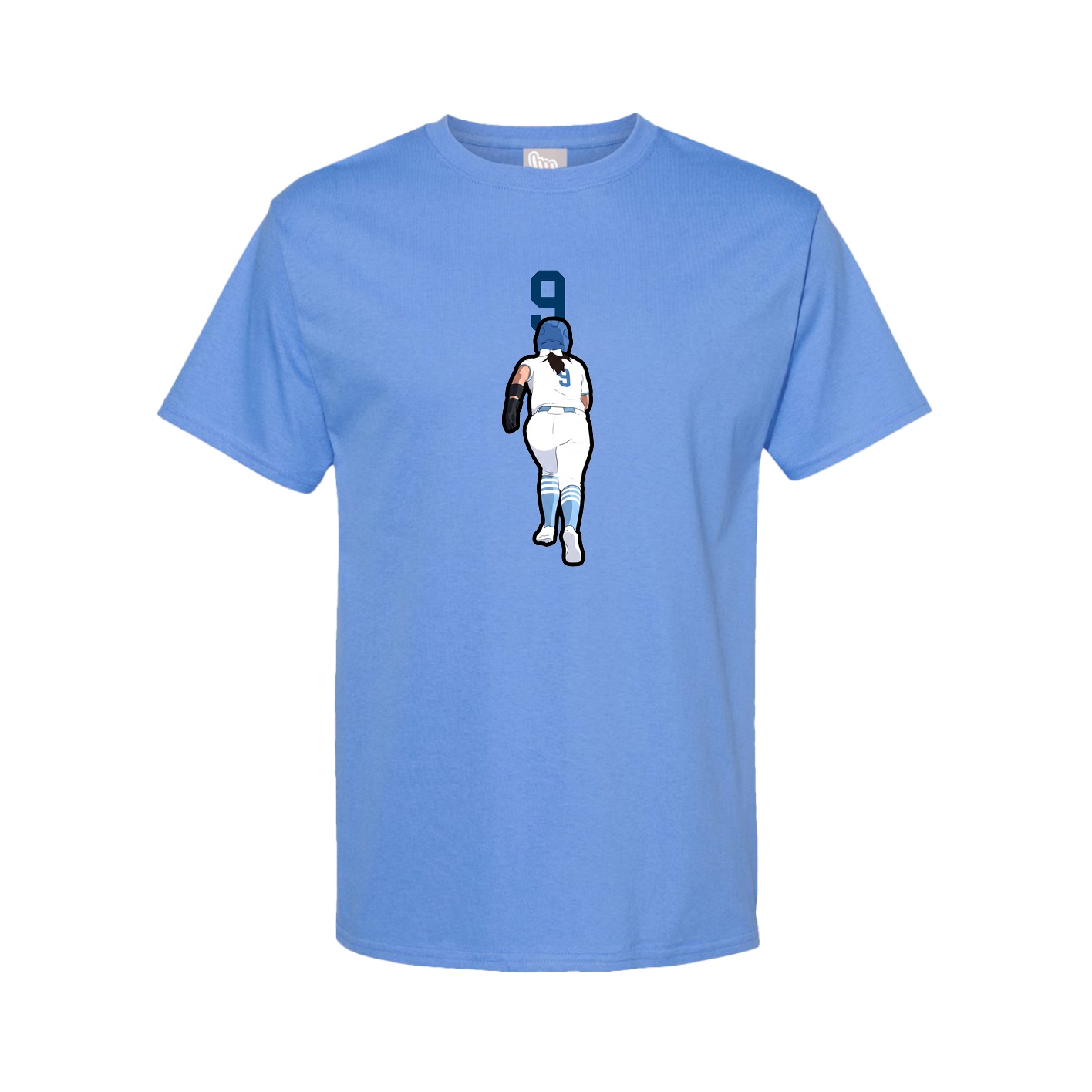 Tee — Number Top in Powder Blue