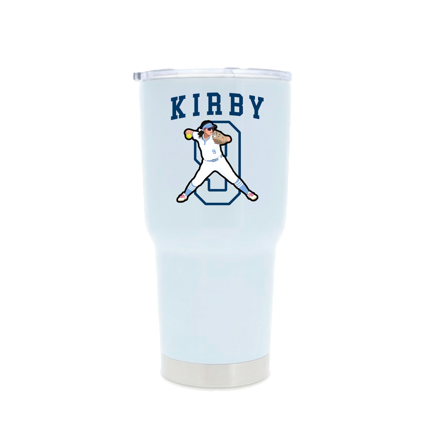 30oz Stainless Steel Tumbler — Shirsey in White