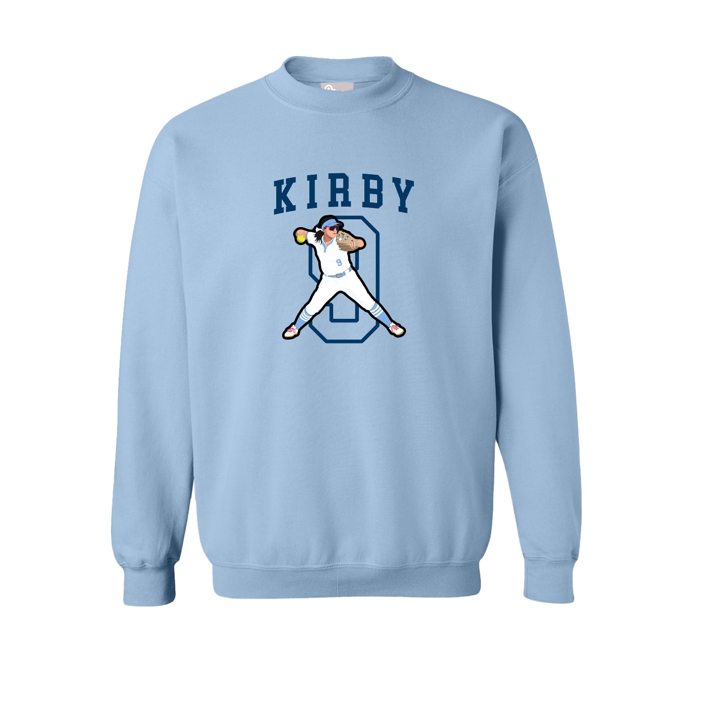 Fleece Crew — Shirsey in Light Blue