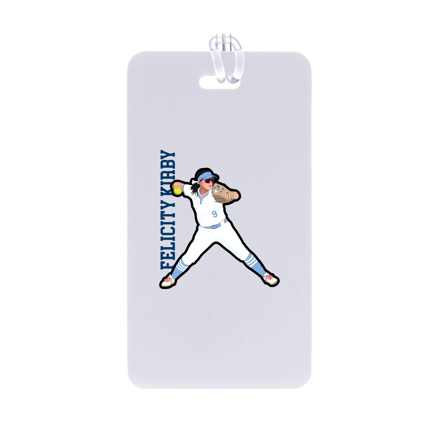 Bag Tag — Name Vertical in Classic