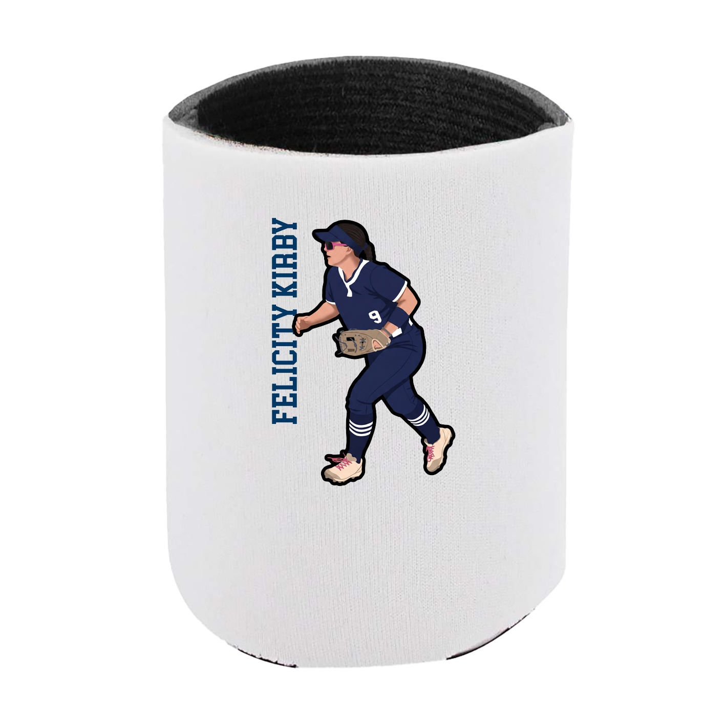 Can Holder — Name Vertical in White