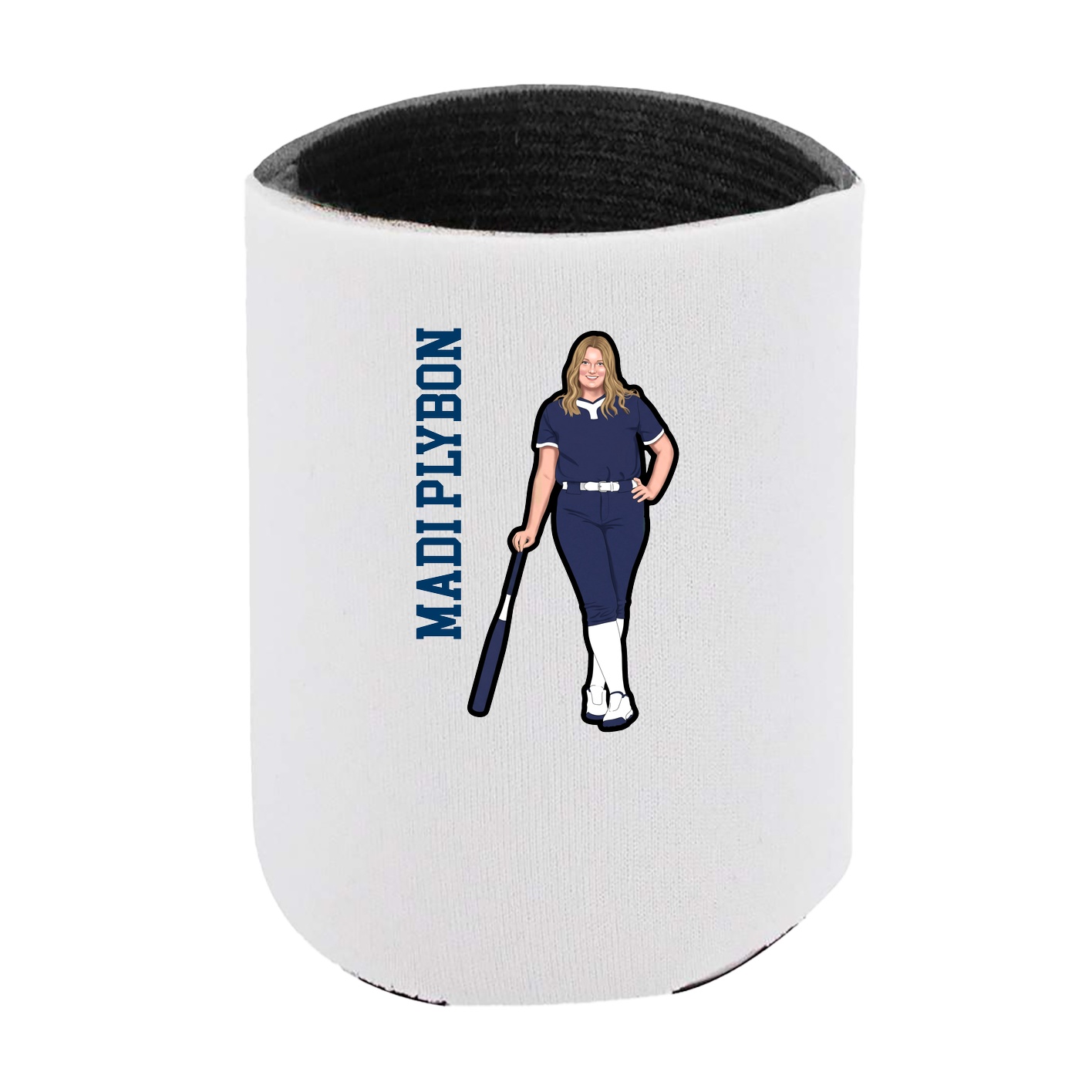 Can Holder — Name Vertical in White