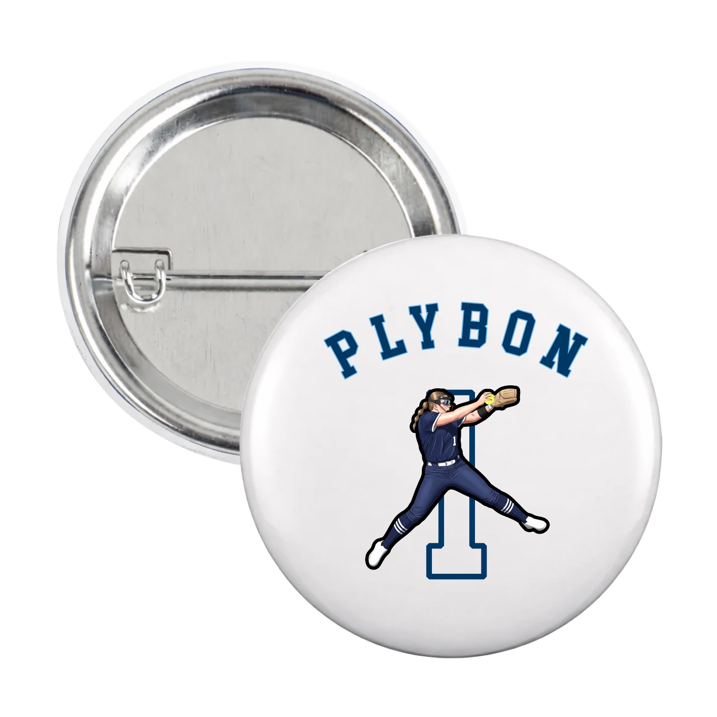 Game Day Button — Shirsey Arch in White