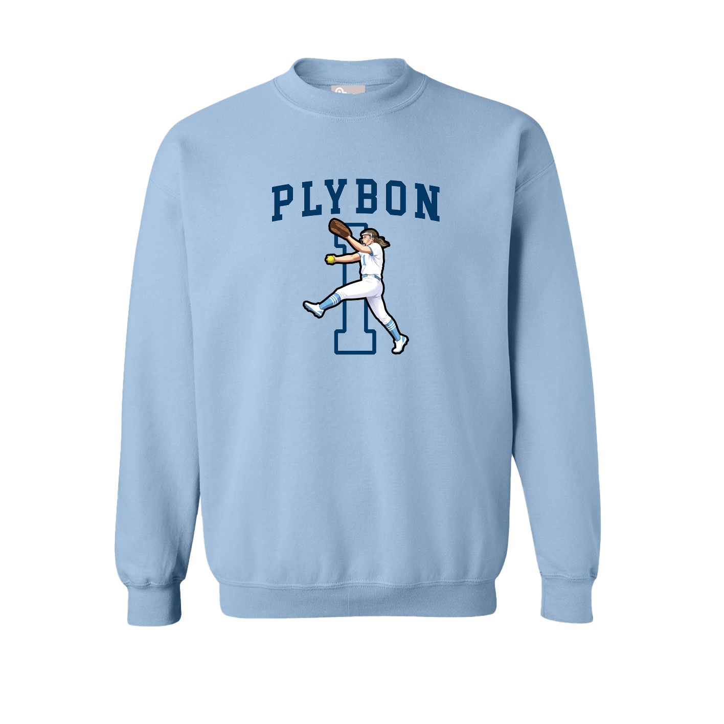 Fleece Crew — Shirsey in Light Blue
