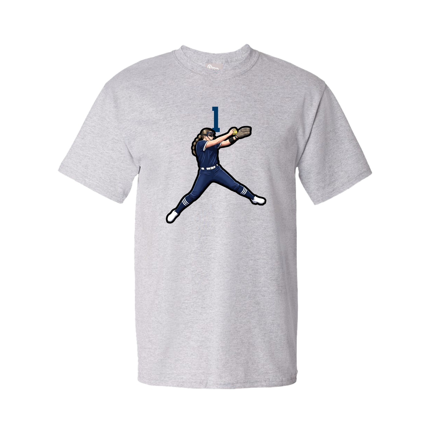 Tee — Number Top in Grey