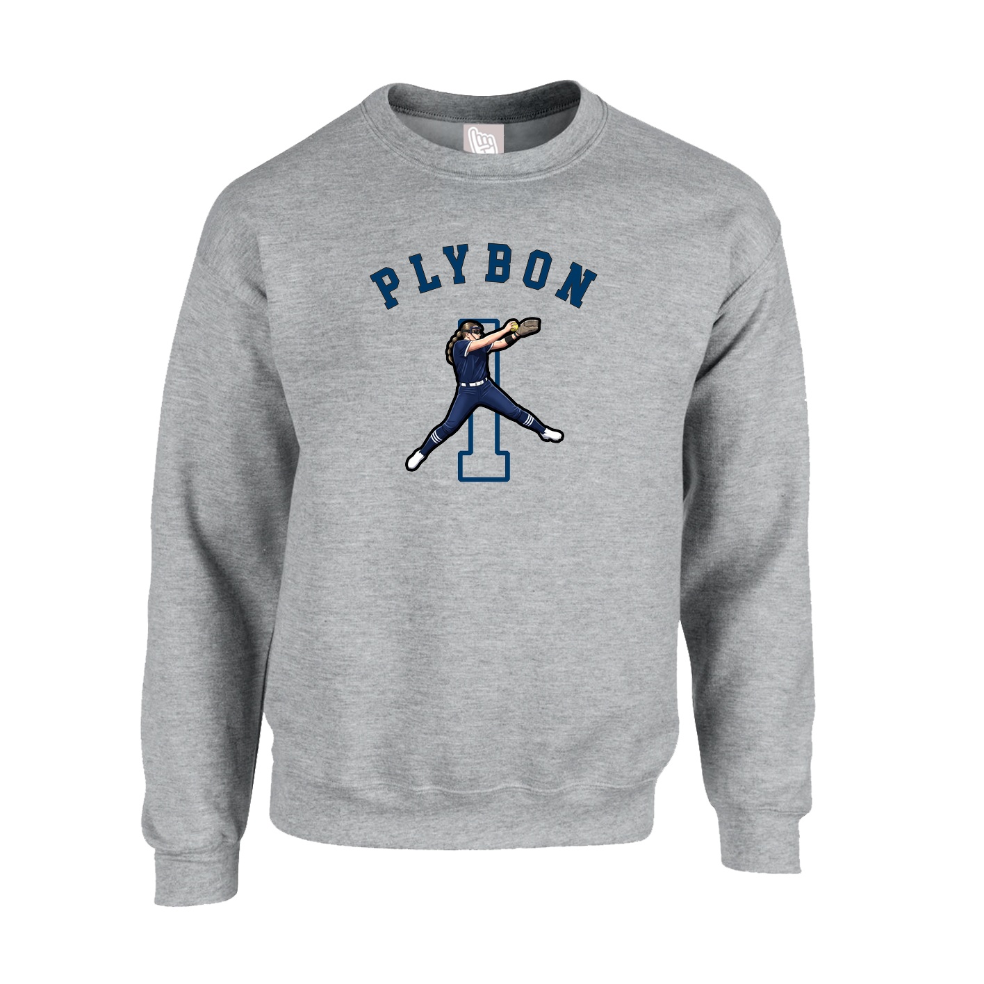 Fleece Crew — Shirsey Arch in Grey
