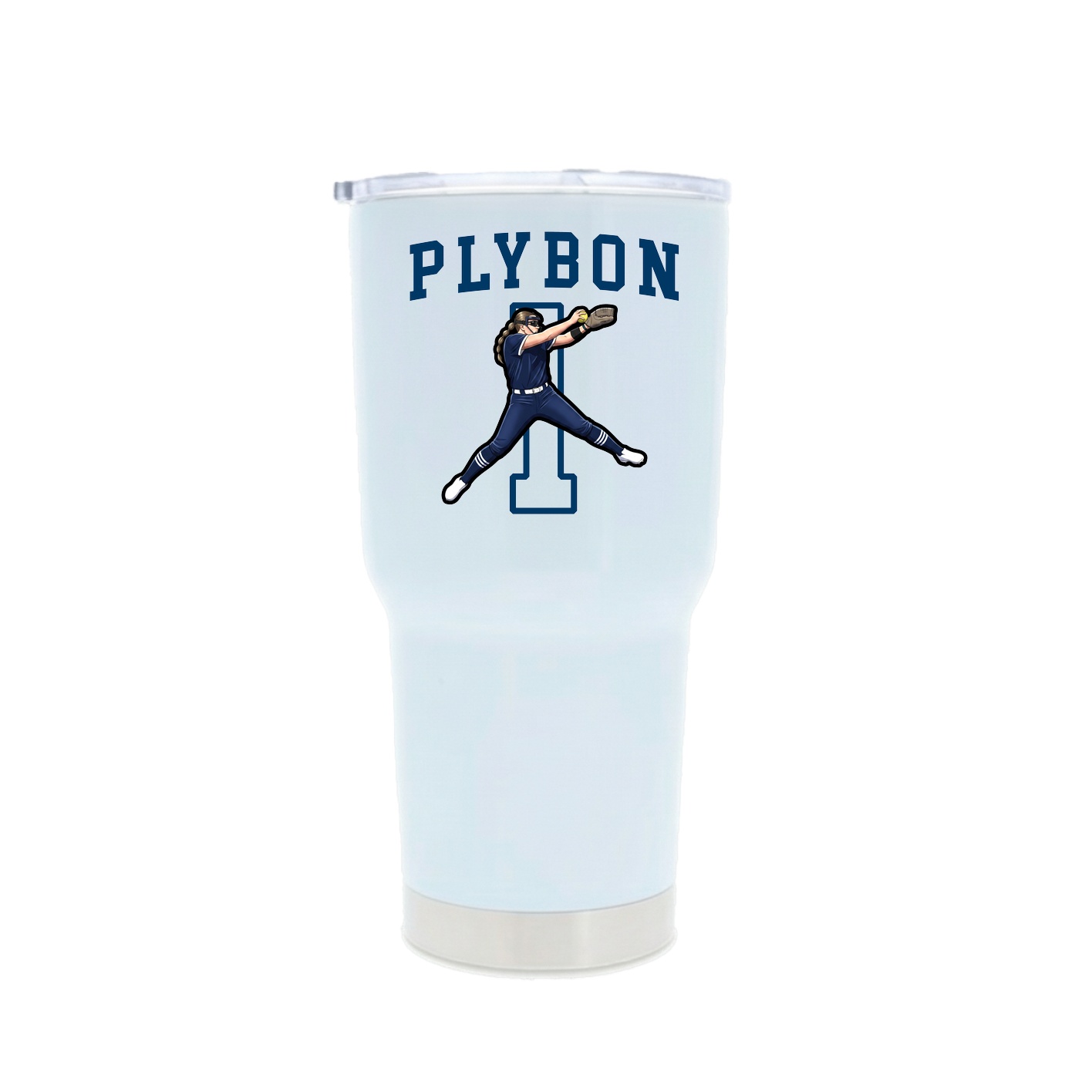 30oz Stainless Steel Tumbler — Shirsey in White