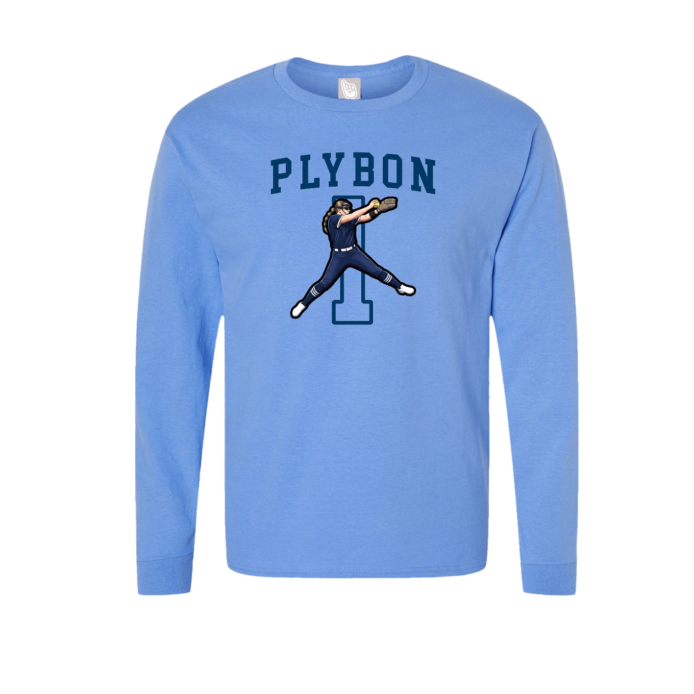 Long Sleeve Tee — Shirsey in Powder Blue