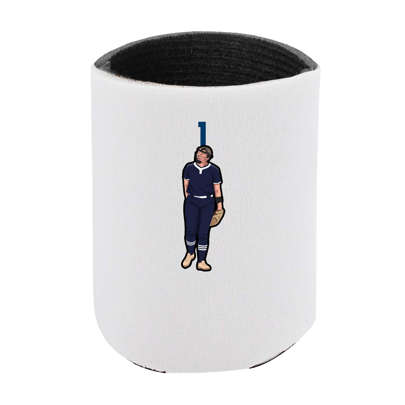 Can Holder — Number Top in White