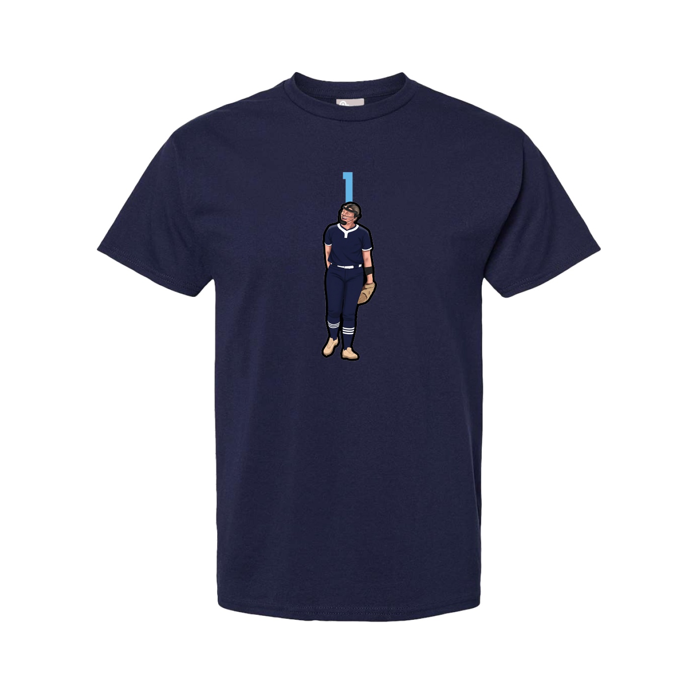 Tee — Number Top in Navy