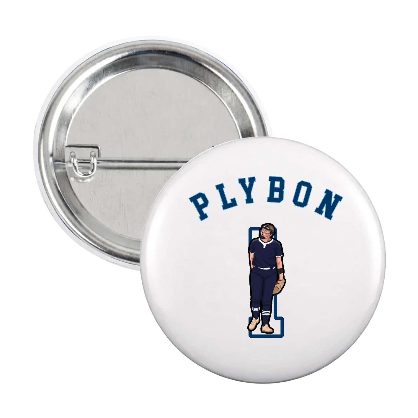 Game Day Button — Shirsey Arch in White