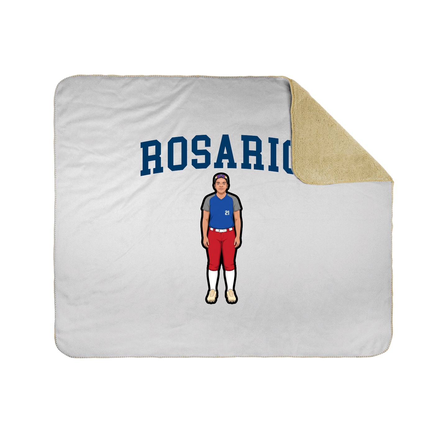 Throw Blanket — Shirsey in White