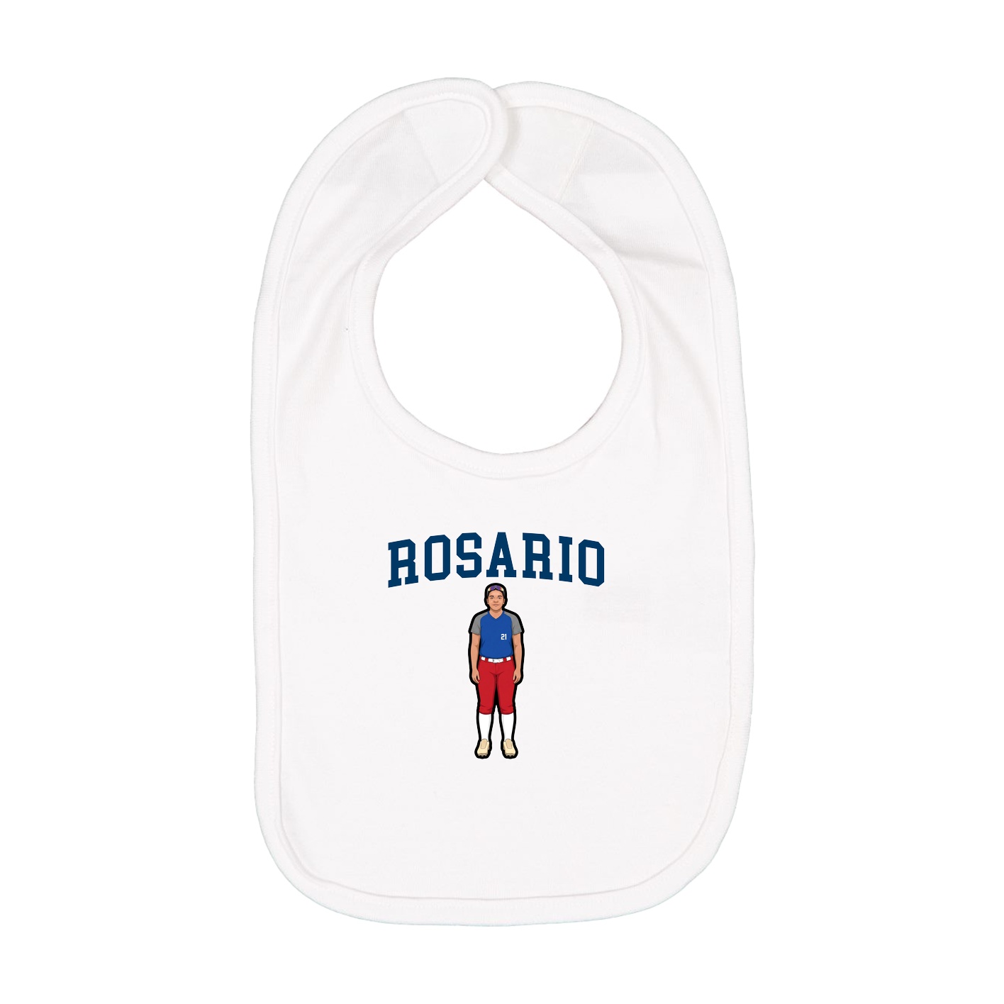Infant Bib — Shirsey in White